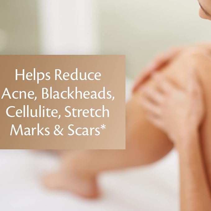 Brown Sugar Scrub Face Foot & Body Exfoliator Infused with Collagen and Stem Cell Exfoliating Salt Body Scrub for Toning Skin Cellulite Skin Care, 12oz by M3 Naturals