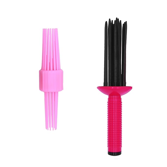 2PCS Curling Roll Comb, Curly Hair Brush for Curly Hair, Three Different Sizes of Styler Curl Brush Hairr Tools for Casual Wear or Special Events