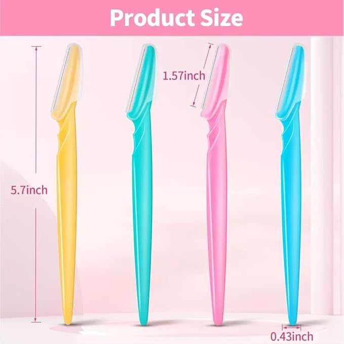 66PCS Eyebrow Razor Multipurpose Exfoliating Dermaplaning Tool for Face Facial and Eyebrow Shaper with Precision Cover for Women Men Easy to Use (66PCS)