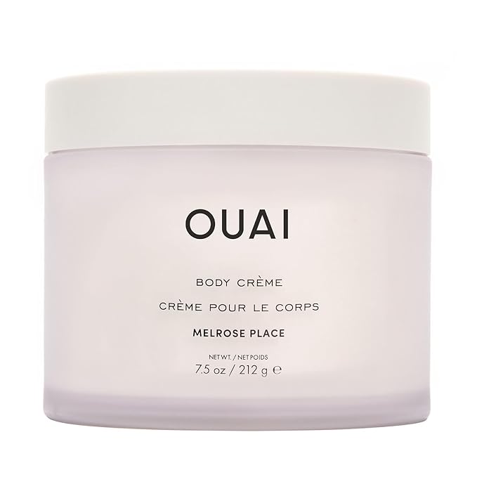 OUAI Body Cream, Melrose Place - Hydrating Whipped Body Cream with Cupuaçu Butter, Coconut Oil and Squalane - Softens Skin and Delivers Healthy-Looking Glow - Sulfate Free Skin Care (7.5 Oz)