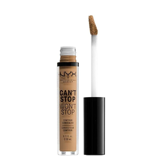 NYX PROFESSIONAL MAKEUP Can't Stop Won't Stop Contour Concealer, 24h Full Coverage Matte Finish - Golden