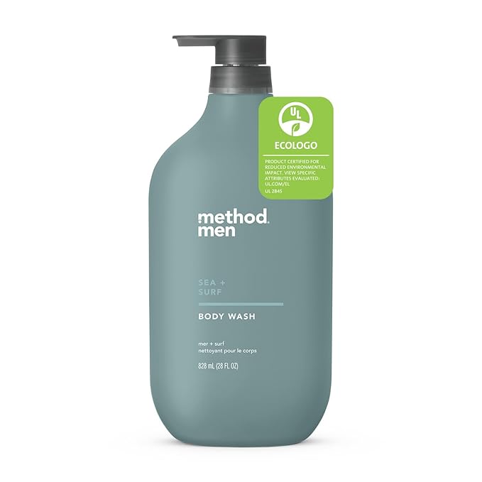 Method Body Wash, Sea + Surf, Paraben and Phthalate Free, Biodegradable Formula, 28 oz, (Pack of 1)