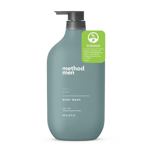 Method Body Wash, Sea + Surf, Paraben and Phthalate Free, Biodegradable Formula, 28 oz, (Pack of 1)