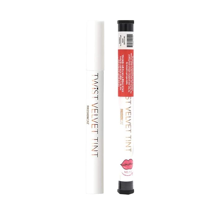 PASSIONCAT Long Lasting Lip Stain for Lips and Cheek Tint | High Pigment Color | lightweight Matte Finish | Weightless | Full Coverage | Twist Velvet Tint #11 (No.11)