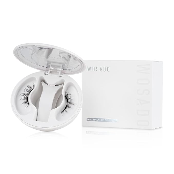 Soft Magnetic Eyelashes Kit with Applicator, No.12 Iris Black, Reusable Glue-free Wispy Magnetic Lashes, Cruelty-free False Lashes, Waterproof, Lightweight, Suit for Heavy Makeup