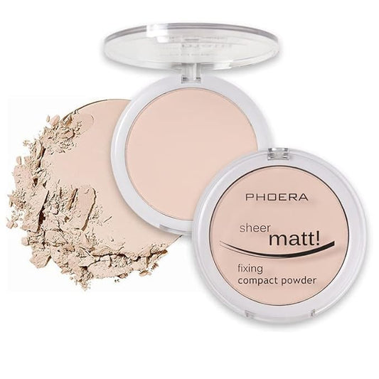 2 Pack PHOERA Matte Face Powder, Control Oil