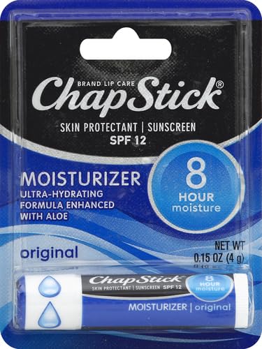 ChapStick Moisturizer Original Lip Balm Tube,
