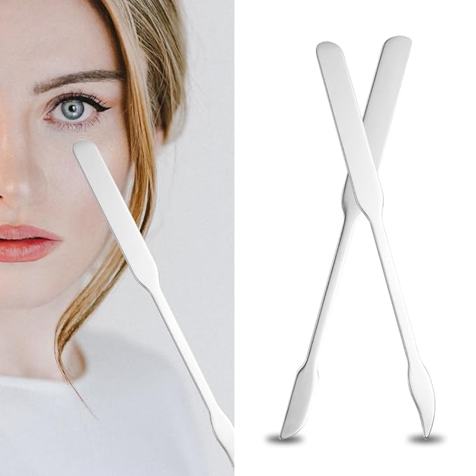 3pcs Cosmetic Mixing Makeup Spatula Nail Art Palette,Spoon