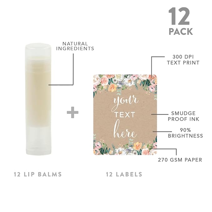 Andaz Press Personalized Lip Balm Party Garden