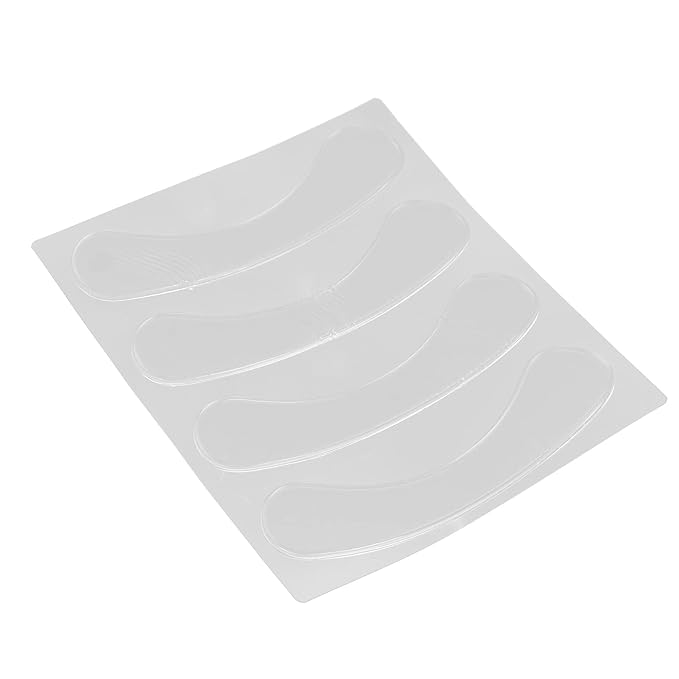 Lip Wrinkle Patches, Reusable Silicone Lip Anti-Wrinkle Pads Transparent for Smoothing Lip Wrinkles (4 Pcs)