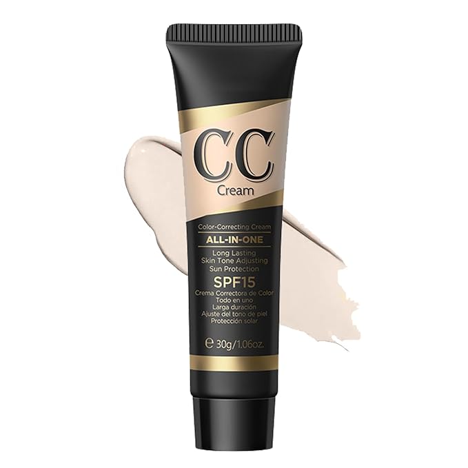 CC Cream with SPF 15, CC Cream Tinted Moisturizer, CC Cream Foundation Full Coverage Correcting Dullness Uneven Skin Tone, Watrerproof Long Lastng CC Cream Hydration Concealer (Iovry)