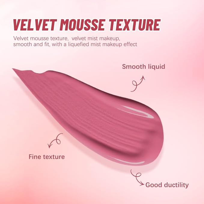 2 Colors Liquid Blush,Soft Cream Face Blush, Dewy - LOVE)