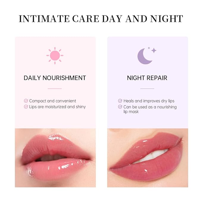 Lip Butter Balm for Dry Cracked Lips,Moisturizing and Hydrating Lip Butter Balm Set,Day and Night Hydrating Lip Mask,Nourishing Lip Care 100% Vegan… (135# Vanilla+Brown Sugar+Cherry)