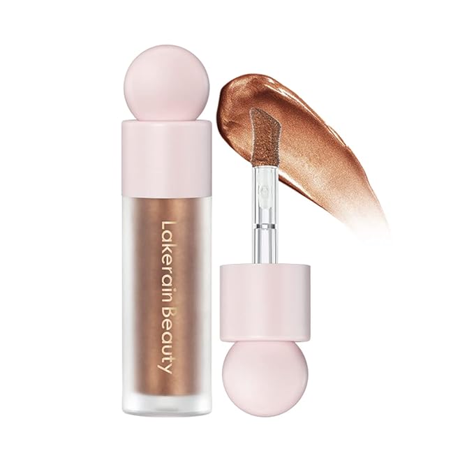 Liquid Contour Stick Makeup Glotion, Waterproof Luminous Lotion, Silky Smooth Glitter Highlighter Makeup Stick, Multi-Use Body Shimmer (#4 Candlelight)