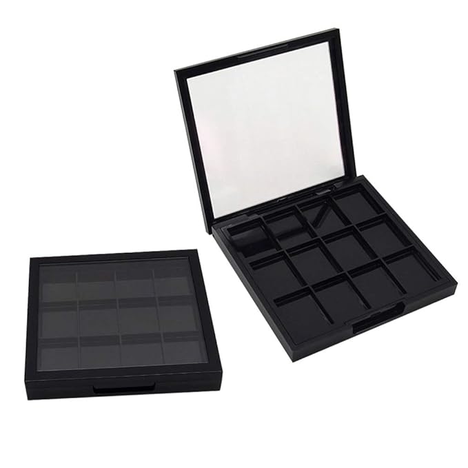 Empty Eyeshadow Palette Eyeshadow Makeup Palette Lipstick Container Makeup Empty Case for Blush Lipstick, 1Pcs 12 Grids