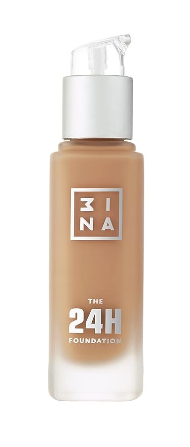3INA The 24H Foundation 621-24H Long-Wearing Formula - Medium To High Buildable Coverage - Smooth Matte Finish - Expanded Shade Selection - Waterproof, Cruelty Free, Vegan Makeup- 1.01 Oz