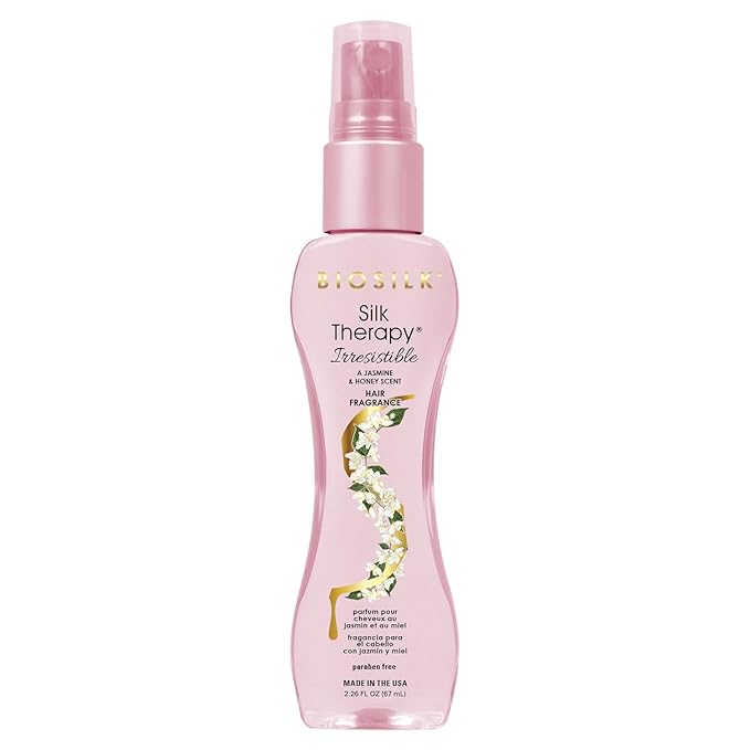BioSilk Irresistible Collection Silk Therapy Hair Fragrance 2.26oz. Jasmine & Honey Scent, 2.26 ounces