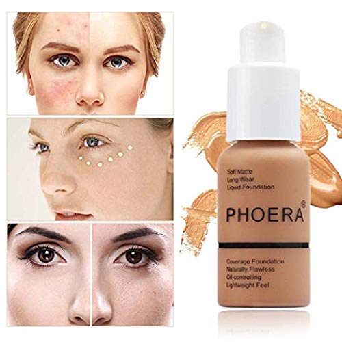 2 Pack PHOERA Foundation 102# Nude and 103#