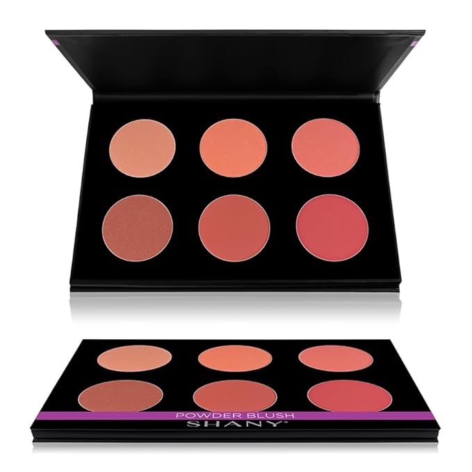 SHANY Shimmer & Matte Warm-Toned Blush Palette - Layer 6 - Refill for the 6 Layer Mini Masterpiece Collection Makeup Set