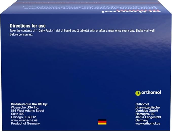 Orthomol Immun Vial, Immune Support Supplement,Capsule 30-Day Supply, Vitamins A, B, C, D, E, Zinc, Iodine