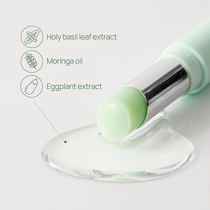 YNM Fresh Green Lip Balm 4g, Certified Vegan, Non-Sticky Sleep Lip Mask, k-beauty, Made in Korea, Irrtation index of 0.000, Super centella complex, Centella asiatica extract