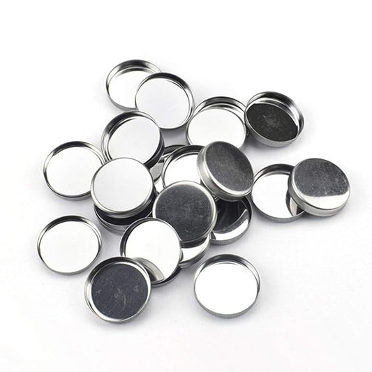 30 Pieces Empty Round Metal Tin Palette Pans