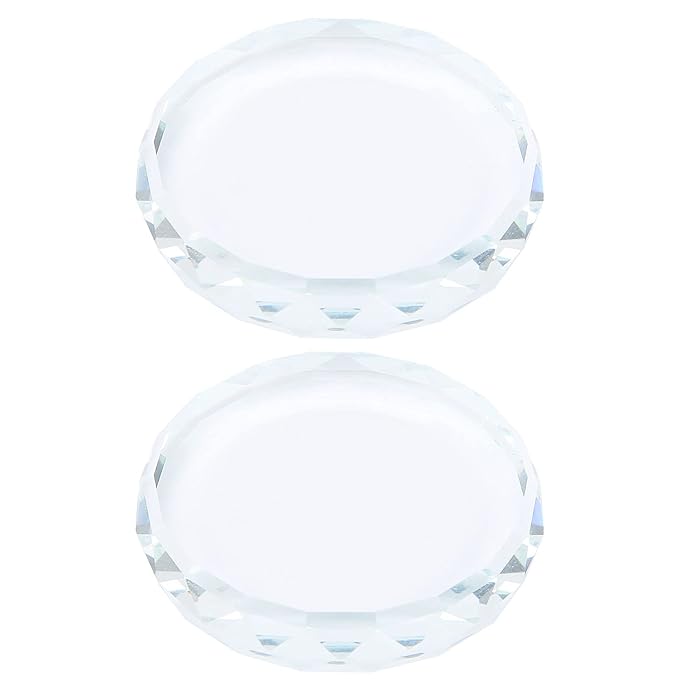 2PCS Nail Art Painting Color Toning Glass Board,