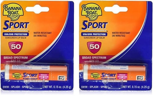 Banana Boat Sport Performance Lip Balm SPF 50 (Pack of 2)
