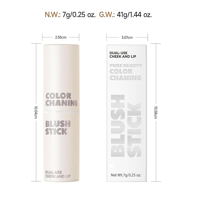 Color Changing Blush Stick for Cheeks Makeup,Clear Blush Cheek Tint