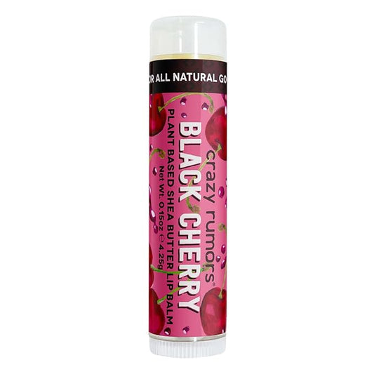 Crazy Rumors Black Cherry Lip Balm. Plant-Based,
