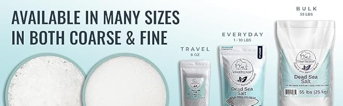 Natural Elephant Dead Sea Bath Salt | 10 Pound Bag (160oz) | 100% Natural and Pure| Fine Grain | for Bathing and Relaxation of Body and Mind