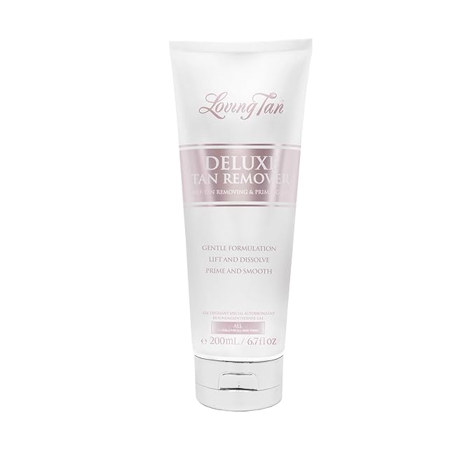 Loving Tan Deluxe Tan Remover Gel - Effective & Gentle Self Tanning Remover, Self Tanner Remover Suited for All Skin Types - Cruelty Free, Sulphate, Paraben & PEG Free - 6.7 Fl Oz