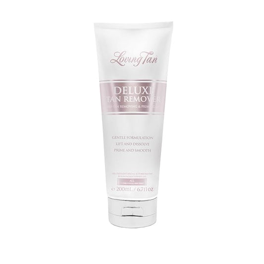Loving Tan Deluxe Tan Remover Gel - Effective & Gentle Self Tanning Remover, Self Tanner Remover Suited for All Skin Types - Cruelty Free, Sulphate, Paraben & PEG Free - 6.7 Fl Oz