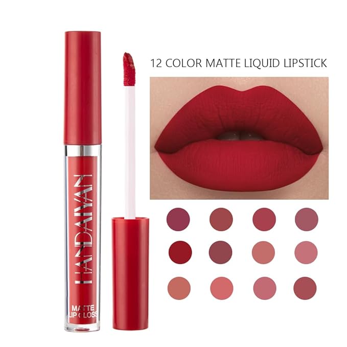 BestLand 3Pcs Matte Liquid Lip Lipstick Set for Women - 24H Transfer-Proof, Moisturizing & Non-Sticky I Warm Nude, Dusty Pink, Soft Coral I Vegan + Cruelty-Free for Daily & Party