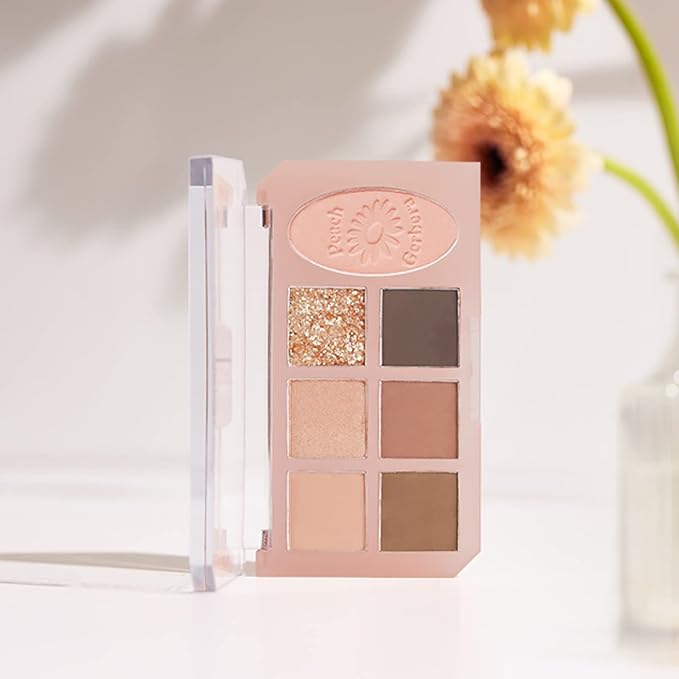 ETUDE Play Tone Eyepalette | From Eye To Cheeks | Palette With Easy Color Matching For All | Various Texture From Sheer Matte To Wet Glitters | K-beauty (Peach Gerbera)