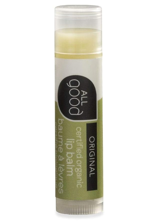 All Good Organic Lip Balm for Soft Smooth Lips - Calendula, Lavender, Olive Oil, Beeswax, Vitamin E | (Original) (3-Pack)