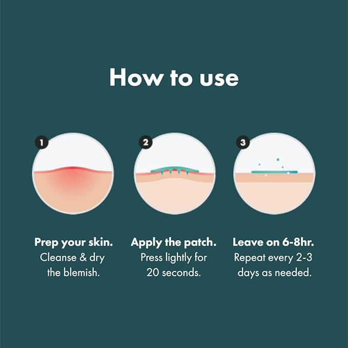 Mighty Patch Micropoint Large Hydrocolloid Pimple Patches for Face Blemishes from Hero Cosmetics, Acne Stickers for Early Stage Zits & Hidden Pimples, 395 Proprietary Micropoints, 8 Count