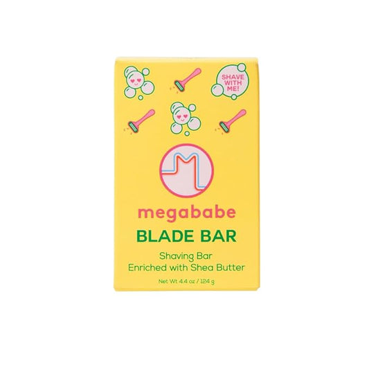 Megababe Blade Bar | Shaving Bar Enriched with Shea Butter | Hydrating for All Skin Types | 4.4 oz