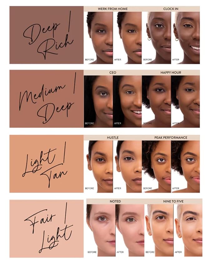 Mented Cosmetics Full-Time Eye Brightening Concealer for Women, Lightweight Full-Coverage Eye Makeup Concealer, Under Eyes Make Up Corrector, Blemishes & Contour, Werk From Home