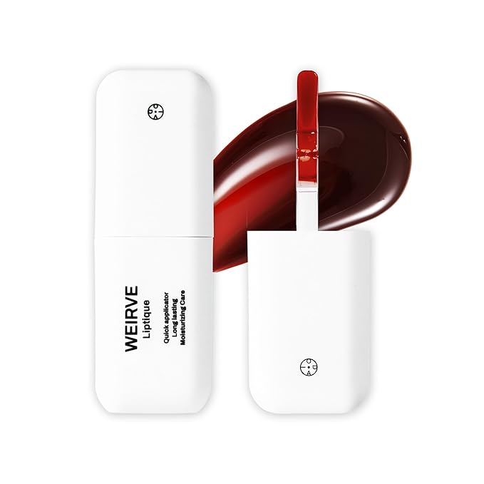 Liptique Korean Lip Stain Peel Off - 24 Hour Long Lasting Lip Tattoo, Waterproof & Transfer Proof, Nourishing & Hydrating Lip Tint for Women, Instant Plumping Lip Tints Peel Off (005 WEIRVE)