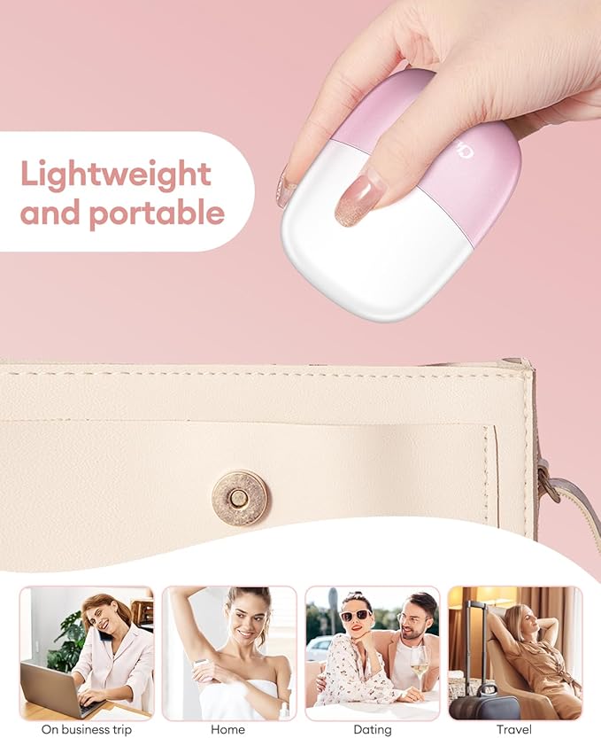 CkeyiN Electric Shaver for Women, IPX65 Waterproof Dry Wet Use Women's Electric Razor for Legs, Armpit, Bikini Public Hair Trimmer with Detachable Head, Cordless/Portable/Rechargeable Foil Shaver