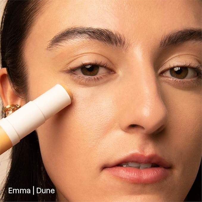 ATTITUDE Oceanly Light Coverage Under Eye Concealer Stick, Titanium Dioxide-Free, EWG Verified, Plastic-Free, Vegan & Cruelty-free Makeup, Dune, 0.2 Ounces