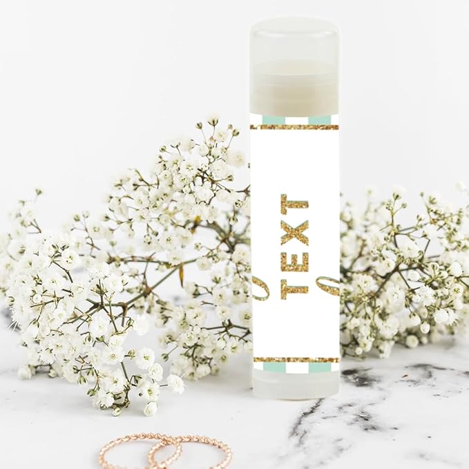 Andaz Press Personalized Lip Balm Party Glitter,