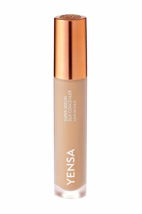 YENSA Super Serum Silk Concealer - Age-Defying Asian Skincare, Natural Superfood Ingredients Cover Imperfections, Boost Collagen (Fair 2) - .20 fl oz
