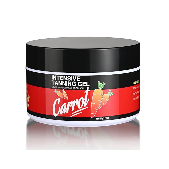 Carotene Tanning Gel, Haute Beauty Shine Brown Tanning Gel - Get a Radiant Glow with this Carrot Tanning Gel, Intensive Carotene Tanning Gel for Accelerated Outdoor Sun Tan