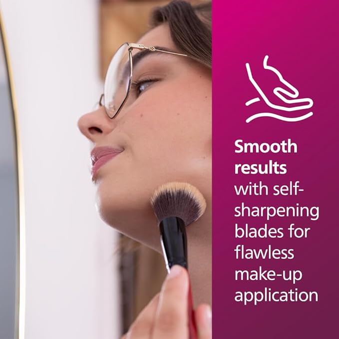 Philips Facial Hair Remover 5000 Series, Personal Groomer for Women, Cordless and Compact, with Hypoallergenic Head, Gentle and Quick Facial Hair Removal, Easy Touch-Ups, Model BRR454/00