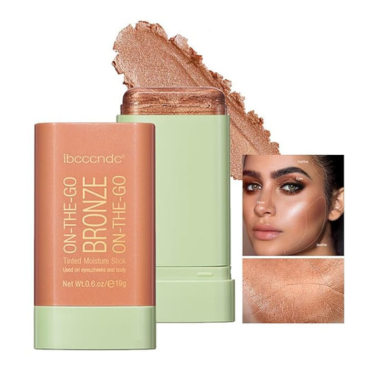 Cream Contour Stick,Versatile Bronzer Facial Contouring Stick,Long Lasting Rich Glow