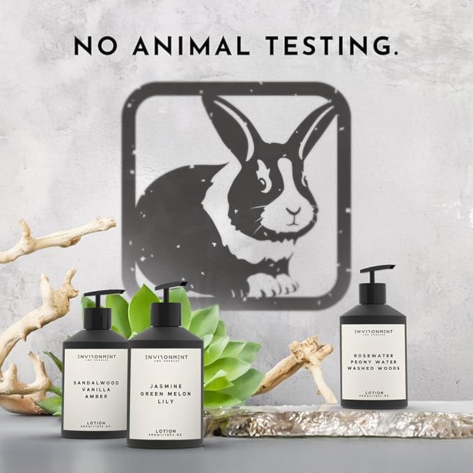 ENVIRONMENT Inspired by 5-Star Hotels HCS Lotion, 300ml Luxury Scented (Sandalwood | Vanilla | Amber) Bathroom Luxury, Men & Women High-End Body Lotion, Hand Cream, Dry Skin Treatment