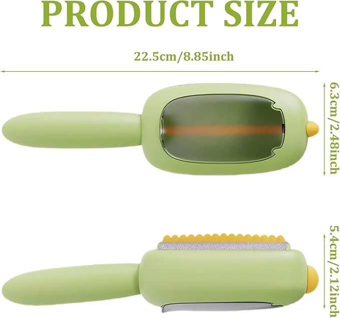 Reusable Lint Roller, Portable Lint Brush, Pet Hair Remover, Super Sticky and Washable, for Clothes, Furniture, Dog & Cat Hair(Green)