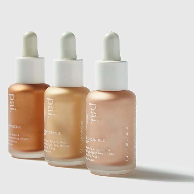 Pai Skincare - The Impossible Glow Organic Hyaluronic Acid + Sea Kelp Glow Drops | Natural, Vegan, Sensitive Skincare (Bronze, 1 fl oz | 30 ml)